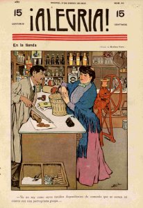 1908-01-08, ¡Alegría!, En la tienda, Medina Vera
