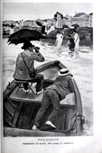 1909-08-14, Blanco y Negro, Tiburones de playa, Huertas