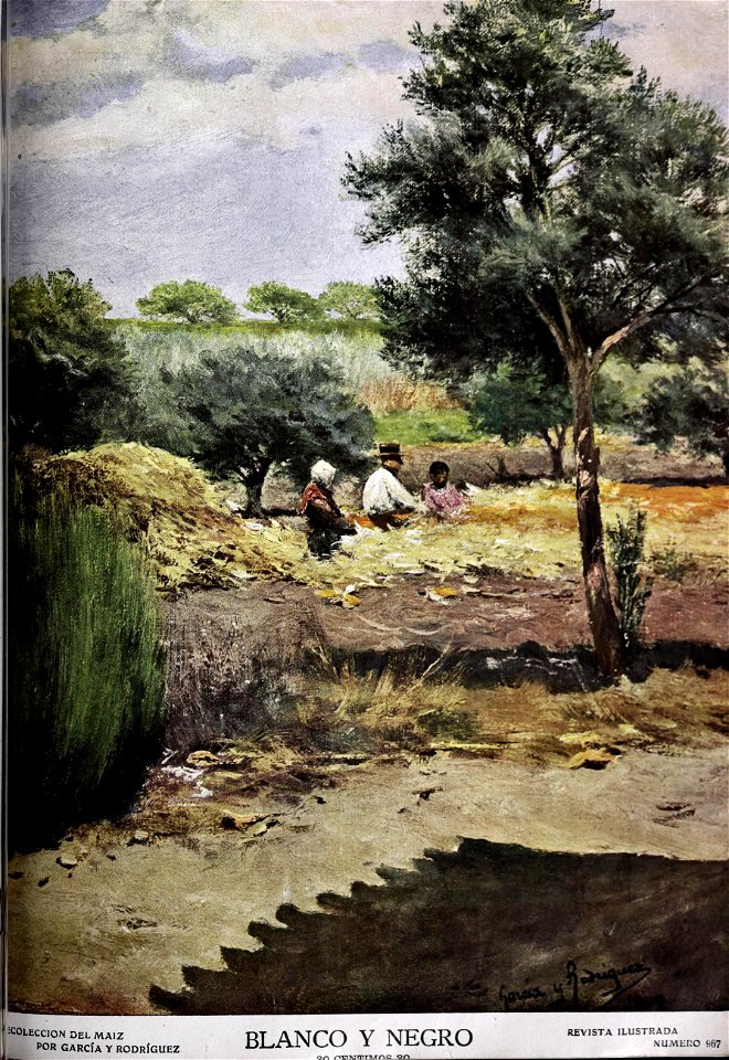 1909-11-13, Blanco y Negro, Recolección del maíz, García y Rodríguez