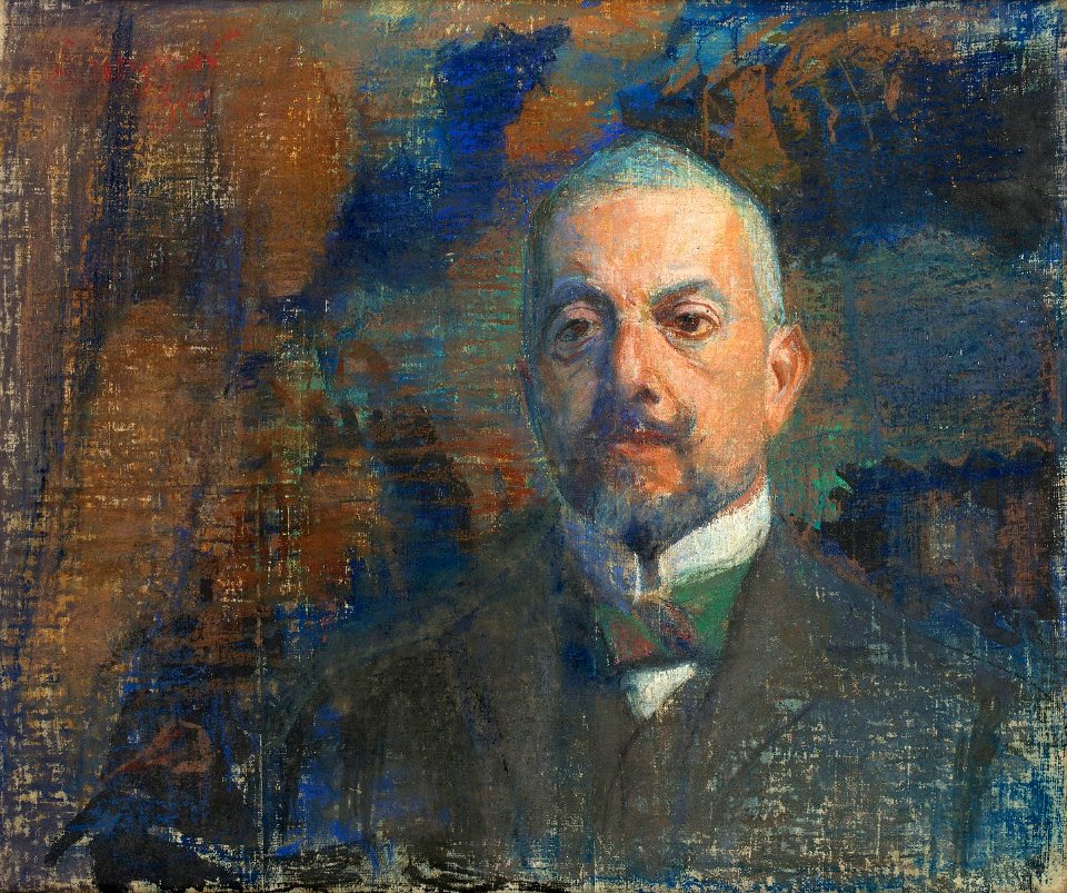 Leon Wyczółkowski - Portret Erazma Barącza, 1909