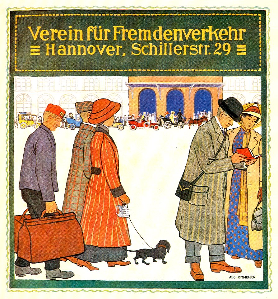 1910 etwa, August Heitmüller, Verein für Fremdenverkehr, Hannover, Schillerstraße 29, Leibniz-Cakes