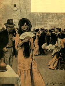 1910-08-19, Los Contemporáneos, Las hembras de las Vistillas, de Pedro Luis de Gálvez, Méndez Bringa (cropped)