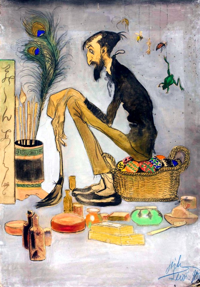 Sichulski Caricature of painter Stanisław Dębicki