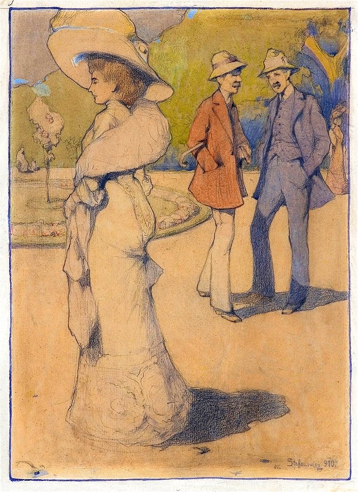 Kajetan Stefanowicz - W parku 1910