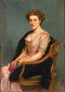 Arthur von Ferraris Portrait einer Dame 1910. Free illustration for personal and commercial use.