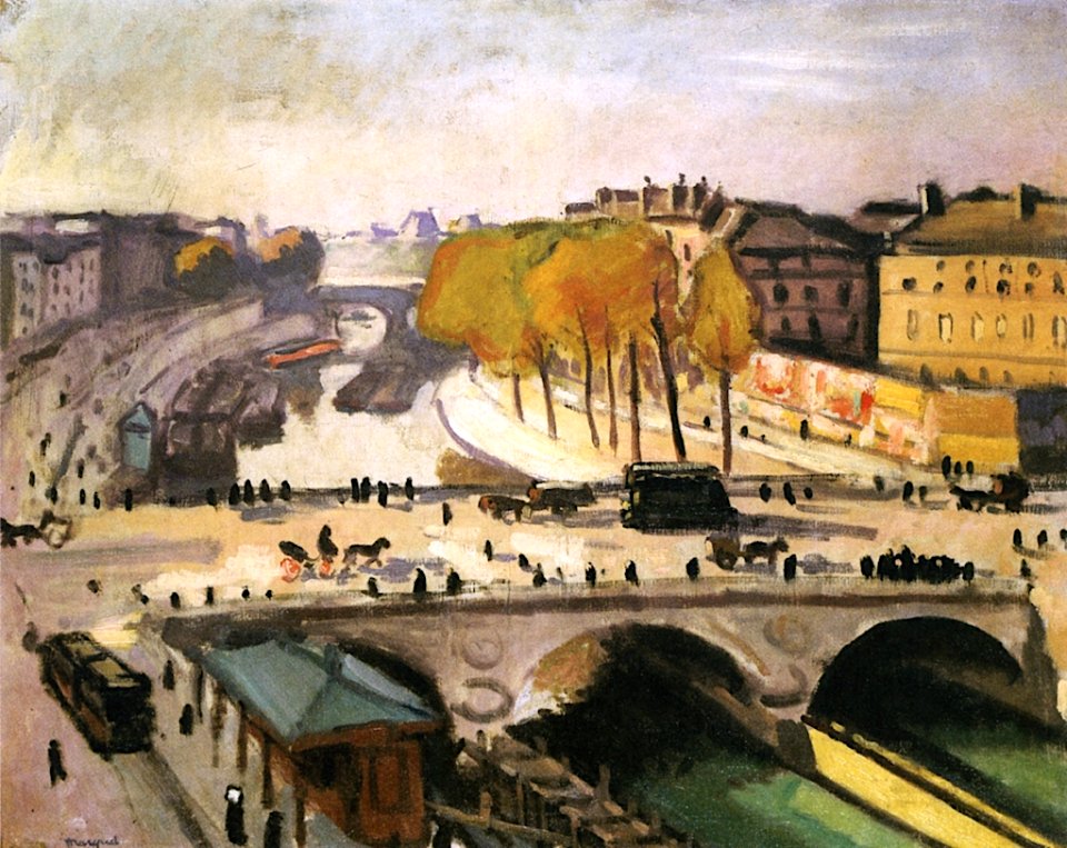 The Saint-Michel Bridge and the Quai des Grands Augustins Albert Marquet (1912)