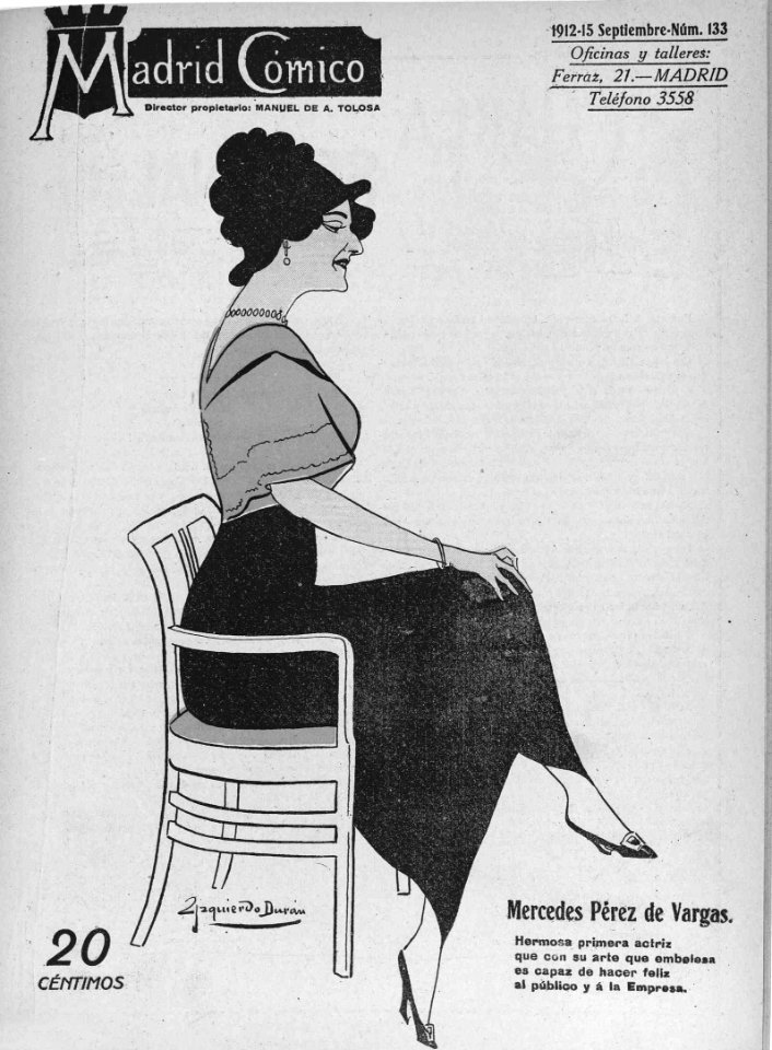 1912-09-15, Madrid Cómico, Mercedes Pérez de Vargas