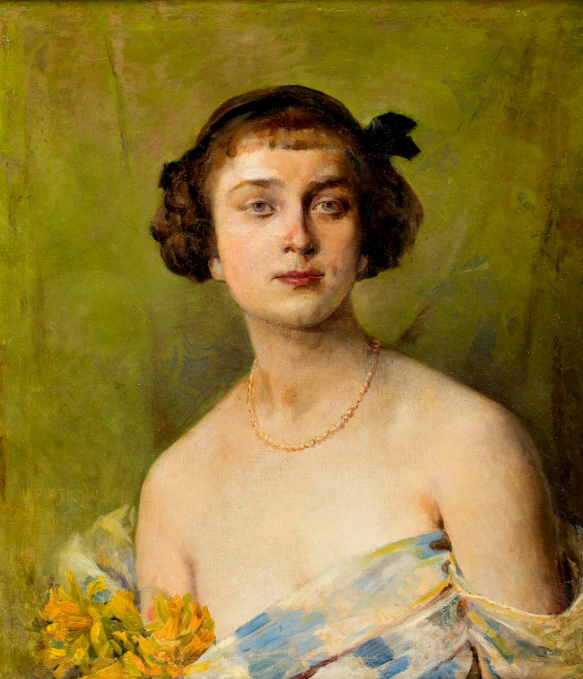 Henryk Piątkowski - Portret młodej damy 1911