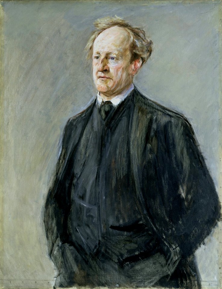 Max Liebermann - Porträt des Dichters Gerhart Hauptmann