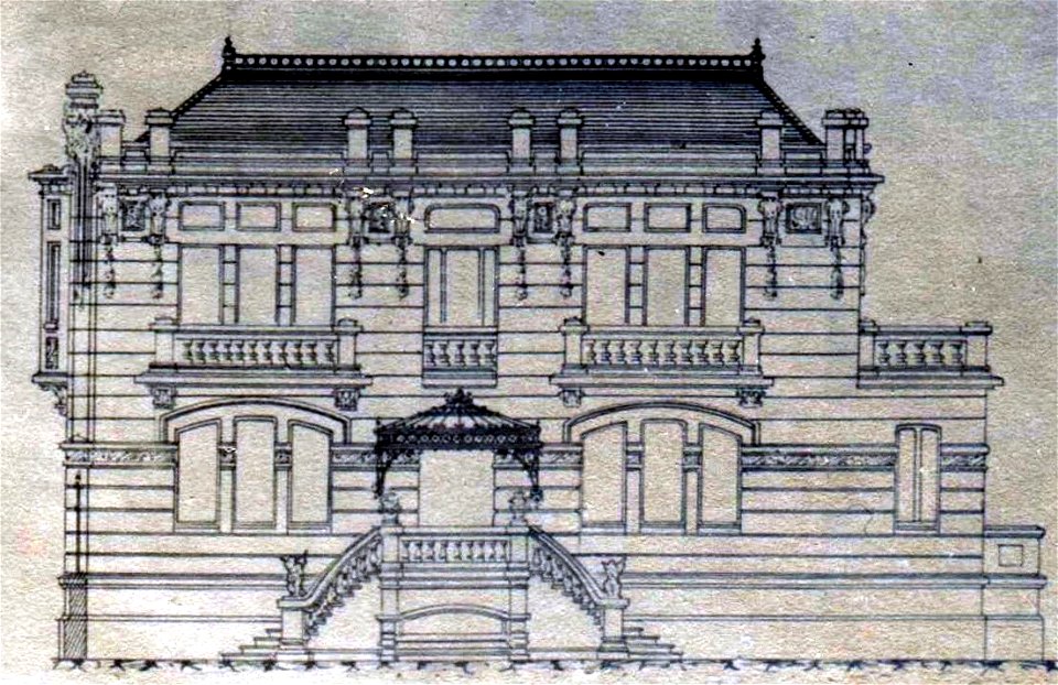 1913-postal planos de la casa escudero-detalle