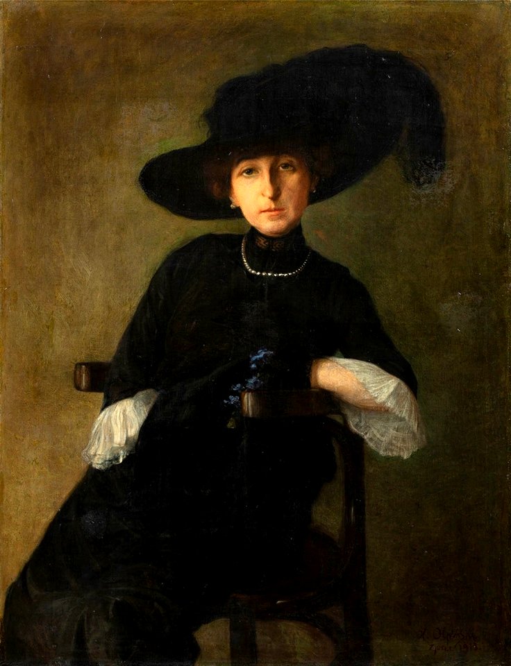 Jan Kazimierz Olpiński - Portret Pani Szczepańskiej 1913