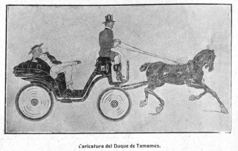 1911-11-11, Madrid Cómico, Exposición de caricaturas, Caricatura del duque de Tamames