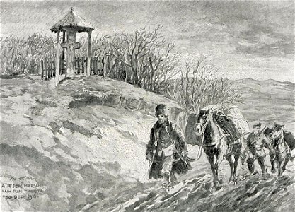 1916 - Albert Reich - Batalia de la Ramnicu Sarat, trupe germane in mars la Dumitresti p61