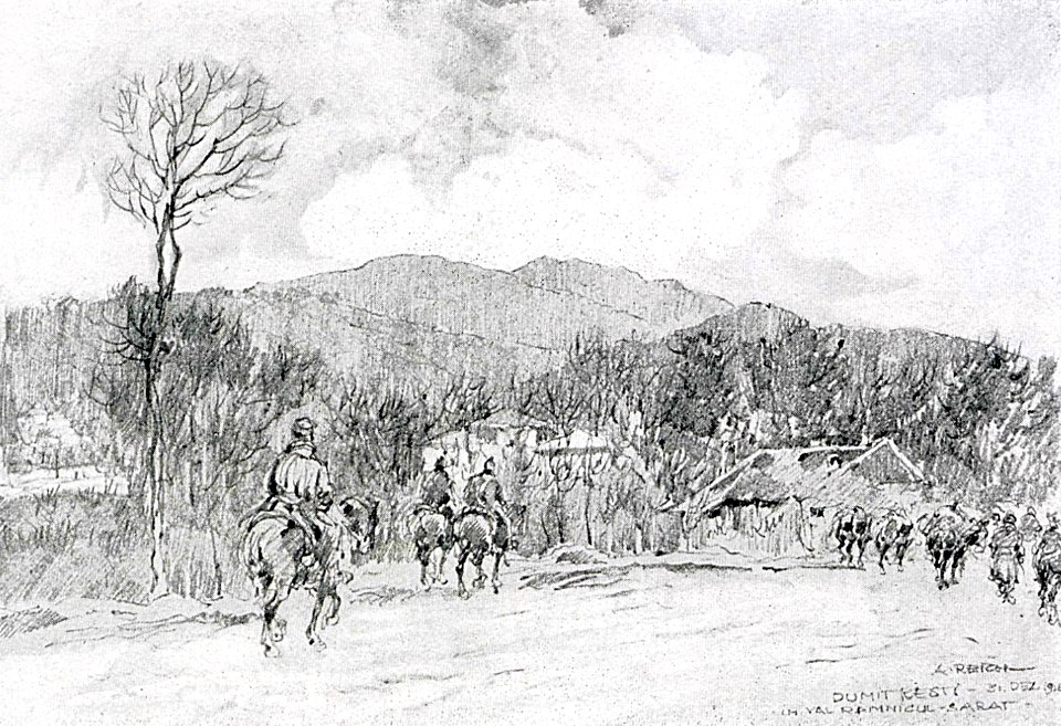 1916 - Albert Reich - Batalia de la Ramnicu Sarat, trupe germane in Dumitresti p62