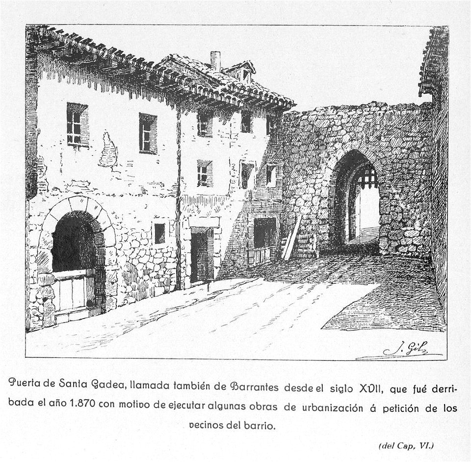 1913, Memorias históricas de Burgos y su provincia, Puerta de Santa Gadea