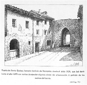 1913, Memorias históricas de Burgos y su provincia, Puerta de Santa Gadea