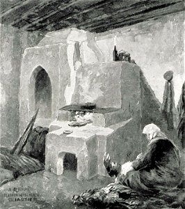 1916 - Albert Reich - Buzau, interior de casa taraneasca - Scheiu p59