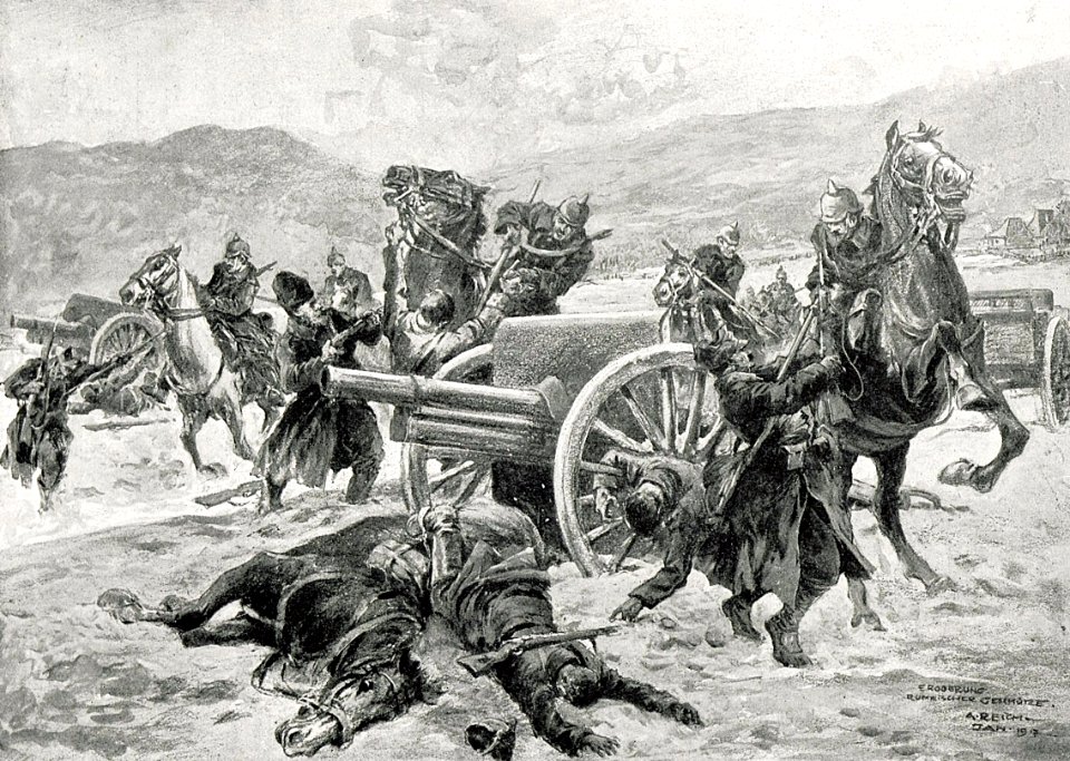1916 - Albert Reich - Dambovita, cucerirea unei pozitii a trupelor romane langa Targoviste p47