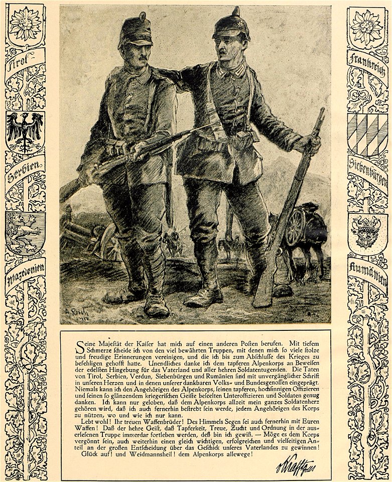 1916 - Albert Reich - generic, Corpul Alpin
