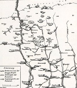 1916 - Albert Reich - Harta cu luptele Corpului Alpin German in regiunea Valea Oltului-Arges p32