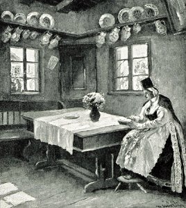 1916 - Albert Reich - Transilvania, interior de locuinta taraneasca saseasca p11