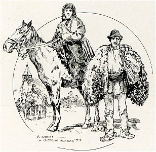 1916 - Albert Reich - Transilvania, tarani romani mergand la targ, Sibiu p13