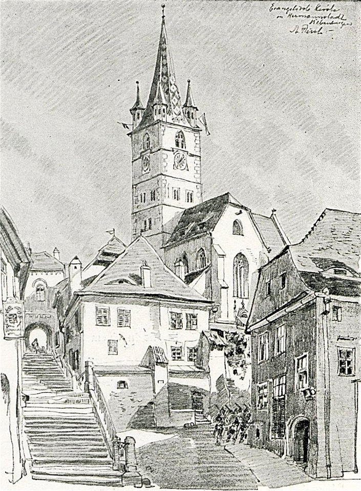 1916 - Albert Reich - Sibiu, Biserica evanghelica p6