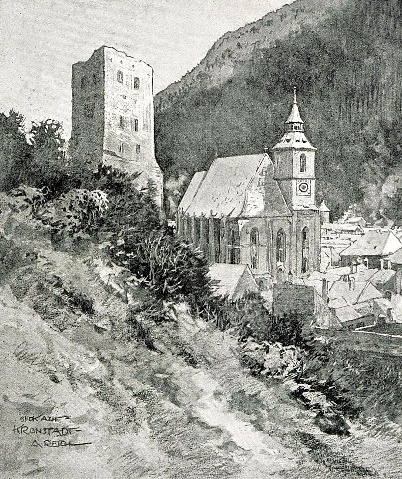 1916 - Albert Reich - Brasov, Biserica Neagra p2