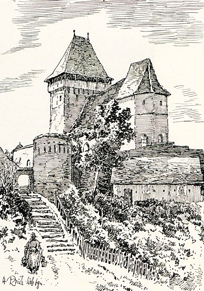 1916 - Albert Reich - Transilvania, biserica fortificata din Igrisul Nou p8