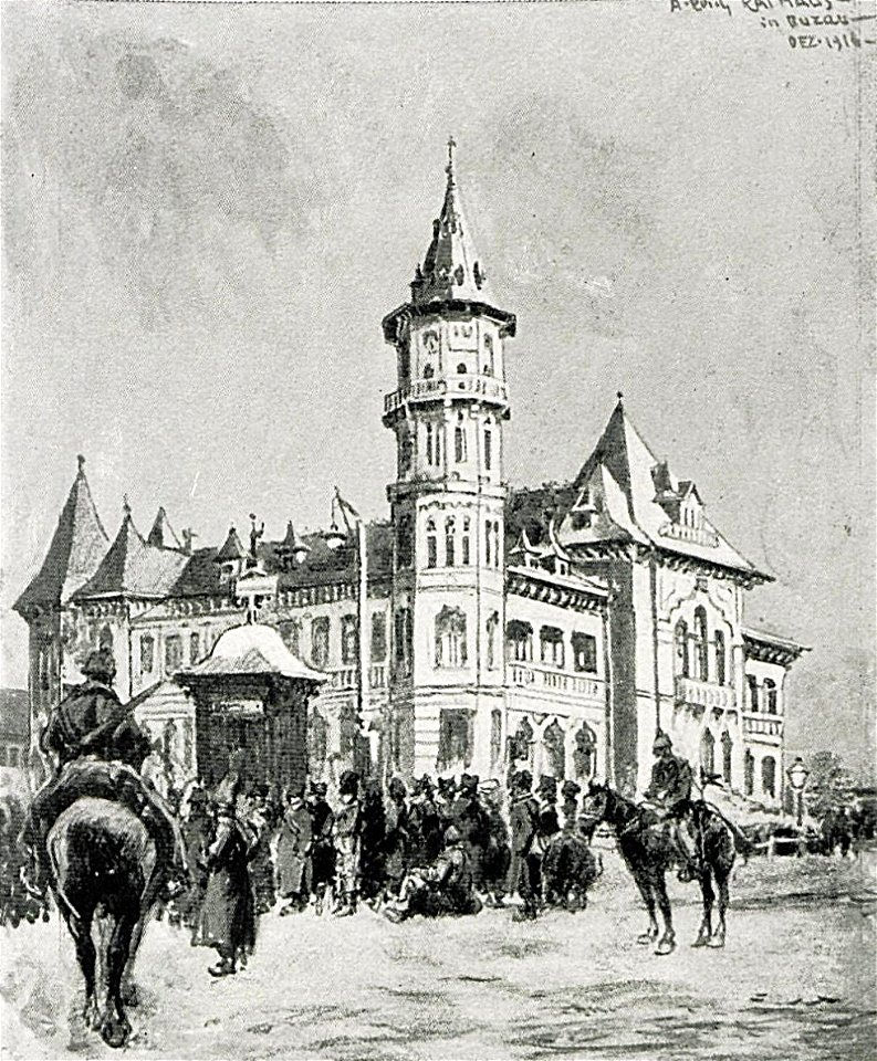 1916 - Albert Reich - Buzau, palatul administrativ p55