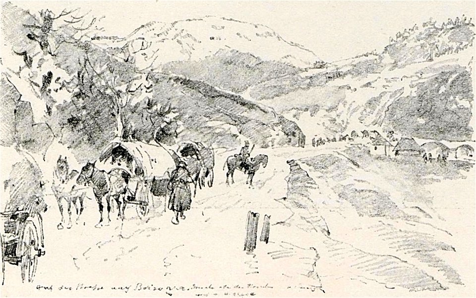 1916 - Albert Reich - Valea Oltului, Greblesti urcus pe muntele Muglele p23