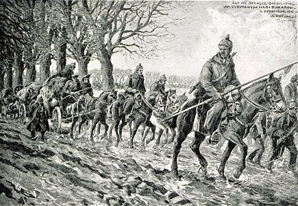 1916 - Albert Reich - Dambovita, trupe germane in mars spre Bucuresti, la Gaesti p42