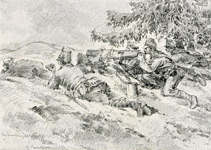 1916 - Albert Reich - Valea Oltului, in asteptarea atacului, la Vadu p26