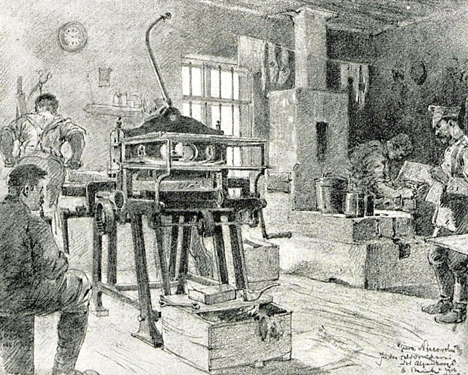 1916 - Albert Reich - Vrancea, tipografie germana de campanie pe front p70