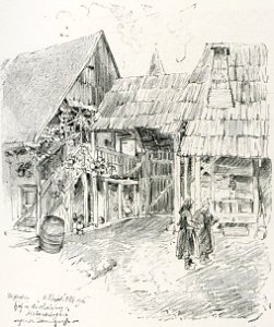 1916 - Albert Reich - Transilvania, casa saseasca in Cisnadioara p13