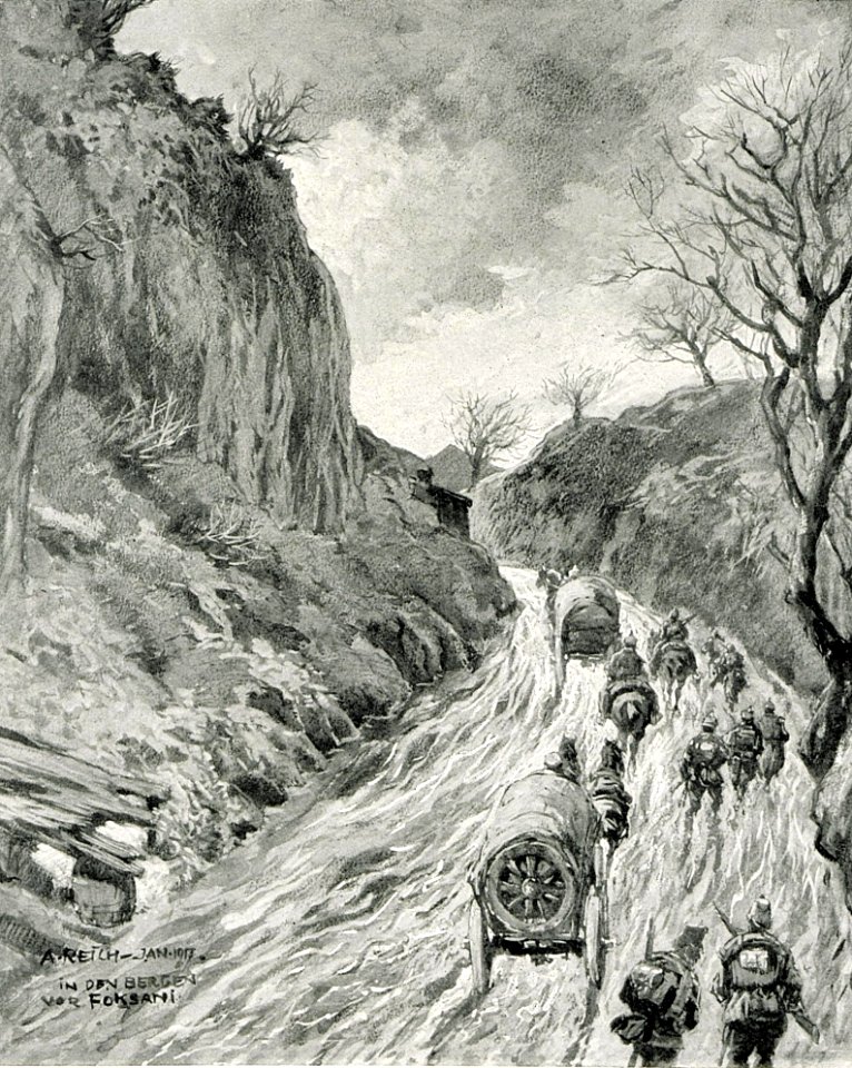 1916 - Albert Reich - Magura Odobestilor, in cursul luptelor p67