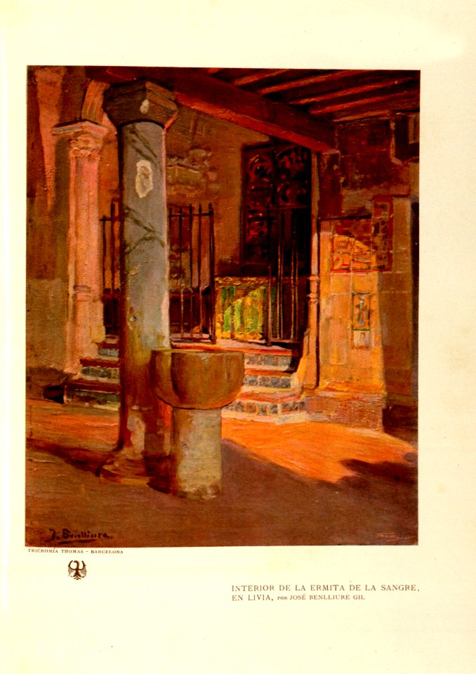 1918-1920, Museum, Interior de la ermita de la Sangre en Livia, José Benlliure Gil