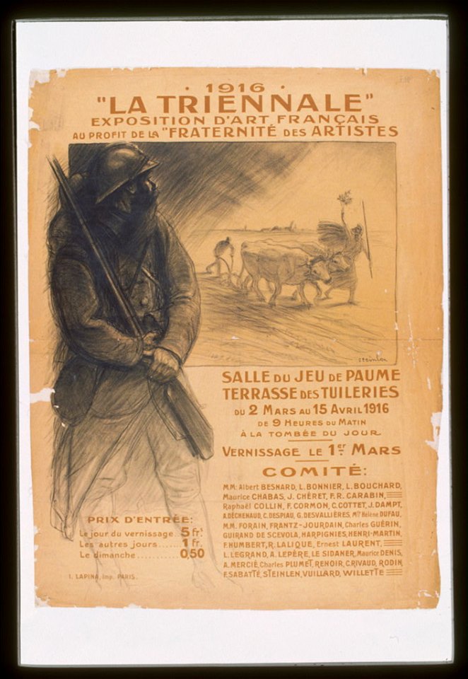 1916. 'La Triennale.' Exposition d'art français au profit de la 'Fraternité des Artistes' LCCN99613755