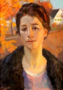 Jacek Malczewski - Portret w jesiennym słońcu 1916