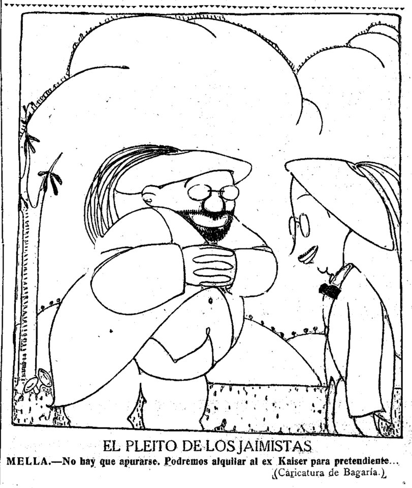 1919-02-23, El Sol, El pleito de los jaimistas, Bagaría