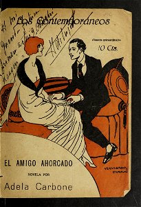 1920-11-04, Los Contemporáneos, El amigo ahorcado, de Adela Carbone, Yzquierdo Durán. Free illustration for personal and commercial use.