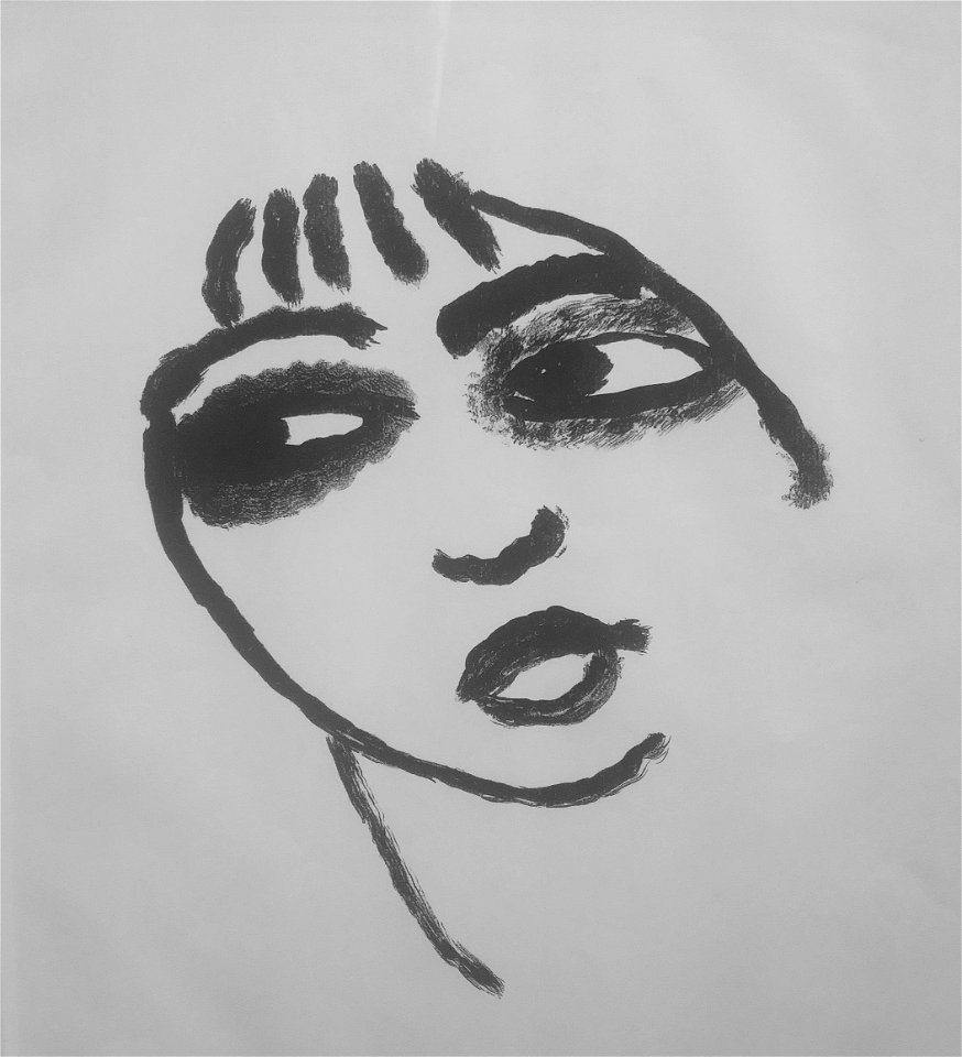 1920 Lithography - Head of a Girl - by Alexej von Jawlensky