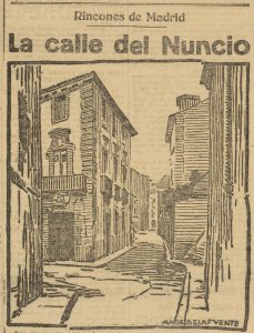 1921-12-28, El Liberal, Rincones de Madrid, La calle del Nuncio, Ángel de la Fuente