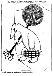 1922-03-23, El Sol, El oso, avergonzado, Bagaría