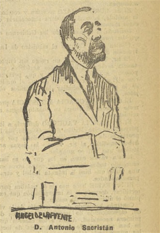 1921-11-09, El Liberal, Antonio Sacristán, Ángel de la Fuente