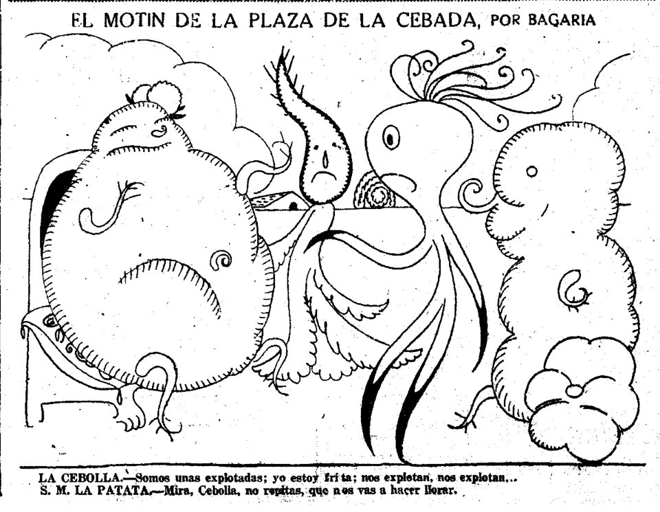 1922-04-01, El Sol, El motín de la plaza de la Cebada, Bagaría