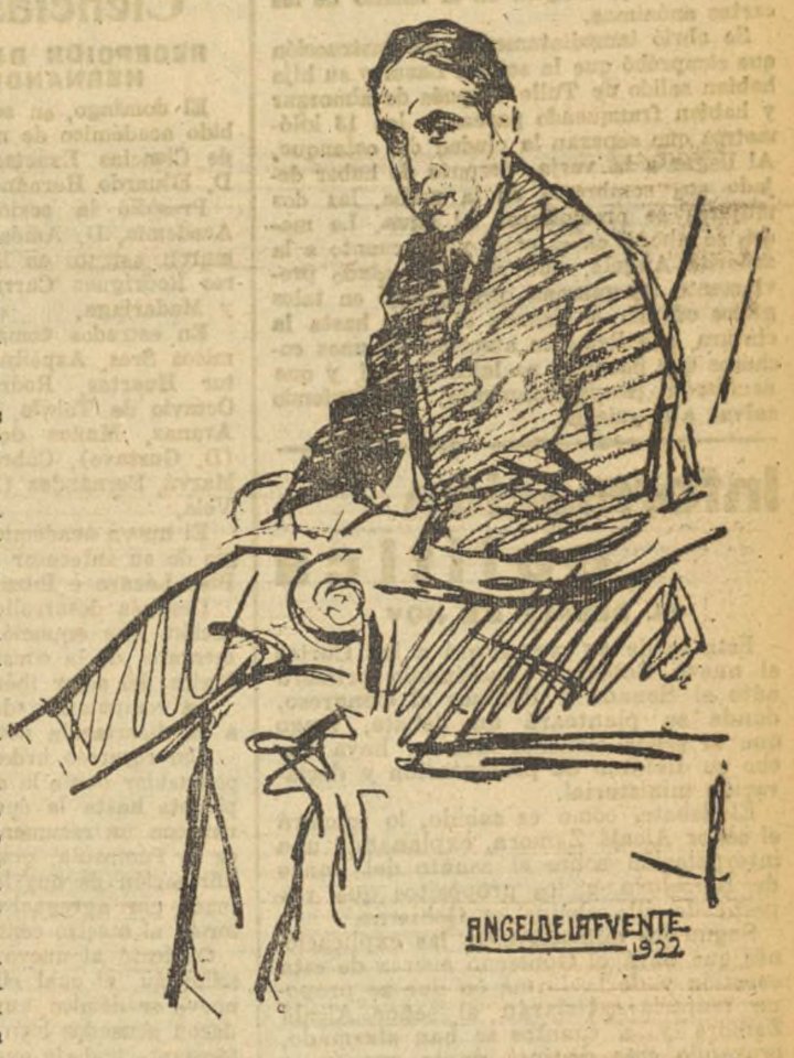 1922-03-14, El Liberal, Gregorio Marañón, Ángel de la Fuente