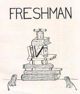 1923 Locust yearbook p. 049 (Freshman). Free illustration for personal and commercial use.