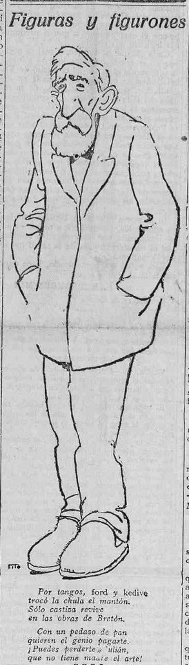 1923-01-17, La Libertad, Figuras y figurones, Tomás Bretón, Tito
