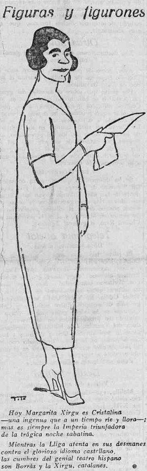 1923-03-14, La Libertad, Figuras y figurones, Margarita Xirgu, Tito